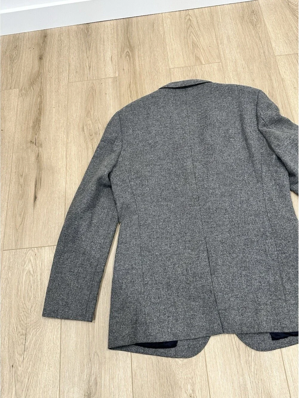 J.Crew Ludlow Mens Sport Coat Blazer Two Button Gray Yorkshire Tweed 44L